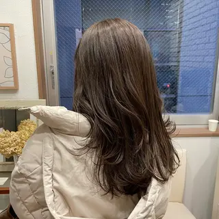 セミロング 渡辺俊介 暗髪カラー /美髪矯正/髪質改善のヘアスタイル