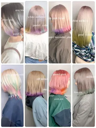 ミディアム カラー Selenehair 三条本店のヘアスタイル