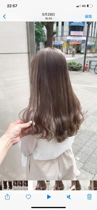 ロング カラー ヘアアレンジ 代表🎀 ふわモテ愛 され髪🩷yumiのヘアスタイル