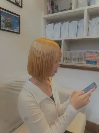 ショート カラー KAKERU/ボブ/ ショート/パーマ🌱のヘアスタイル