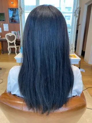 ロング あ いのヘアスタイル
