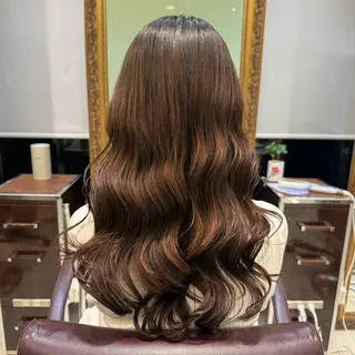 ロング パーマ 韓国風/コテ巻き風 パーマ/表参道/るいのヘアスタイル