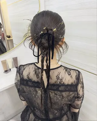 セミロング ヘアアレンジ 島崎 穂乃香のヘアスタイル