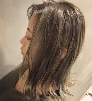 ミディアム カラー 縮毛矯正⭐️ 桜場裕一のヘアスタイル