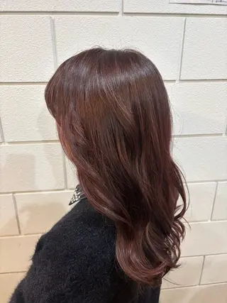 ロング カラー 平野 礼のヘアスタイル