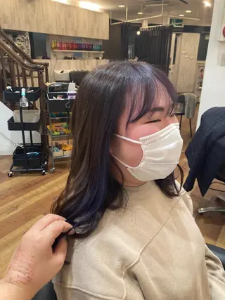 ミディアム MOLLASALON 浅香山店所属・髪質改善カラー 縮毛矯正🤍辻桃加のヘアスタイル