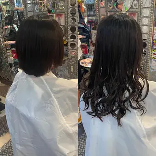 ショート カラー ヘアアレンジ haco+所属・🌈派手髪エクステ ブレイズ🌈ひろとのヘアスタイル