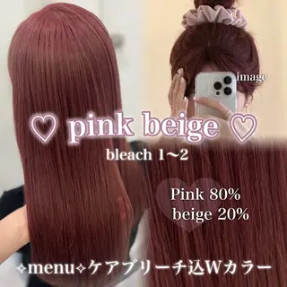 ロング カラー ガーリー♡女の子っぽ ヘア♡ピンクカラー♡のヘアスタイル