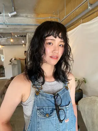 ミディアム パーマ GATTACA所属・KEI gattacaのヘアスタイル