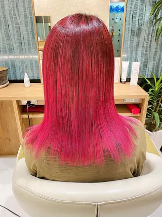 ミディアム カラー 佐伯 蓮のヘアスタイル