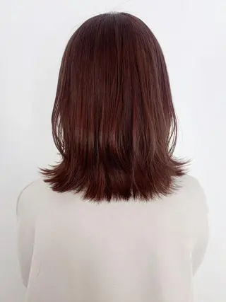 ミディアム カラー パーマ ヘアアレンジ ITbyALBUM 八王子店のヘアスタイル