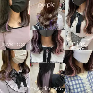 ロング カラー 新宿/韓国ヘア 中明度カラー/かやのヘアスタイル