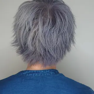 メンズ カラー ヘアアレンジ ブリーチ/ヘアケア/ 艶髪/イギチハルのヘアスタイル