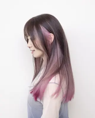 ロング カラー 間瀬玲央 ルプラボウ メンズ／ショートのヘアスタイル