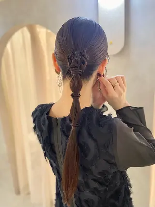 ロング ヘアアレンジ セットサロンCURE YUKIOKAのその他イメージ