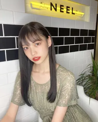 ロング カラー ヘアアレンジ エグチ アキラのヘアスタイル