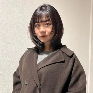 ミディアム カラー ヘアアレンジ No1韓国風レイヤー &カチモリ✨ /サキのヘアスタイル