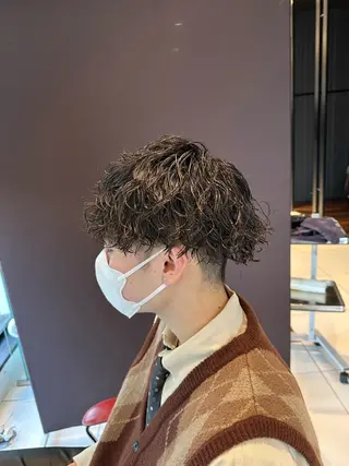 パーマ メンズ little×aimer仙台2号店所属・仙台駅/メンズパーマ /🔗髙橋海汰のヘアスタイル