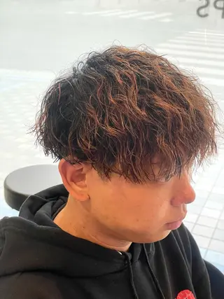 ショート パーマ メンズ パーマ/フェード🔥 佐々木波人のヘアスタイル