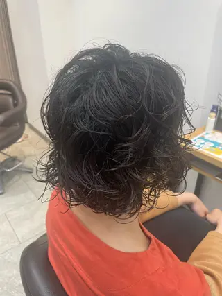 ショート パーマ neaf【六本木】所属・愛され/ミディアム 六本木/佐藤ゆり🎀のヘアスタイル