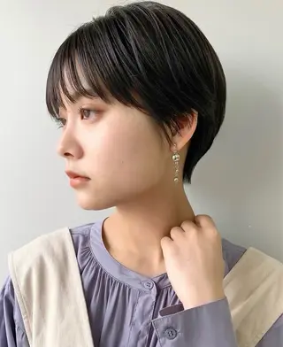 ショート 顔まわり/ボブウルフ 🤍愛唯(めい)のヘアスタイル