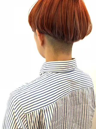 ショート カラー 平川 友希子のヘアスタイル