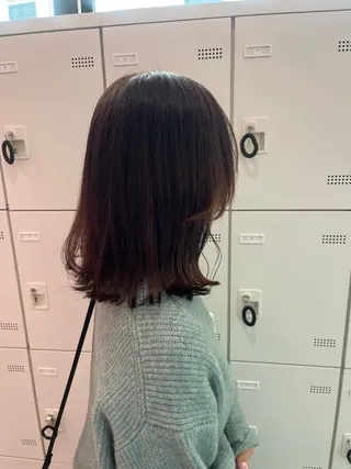 ミディアム カラー みう/仙台/暖色/ 艶髪/顔周りカット/のヘアスタイル