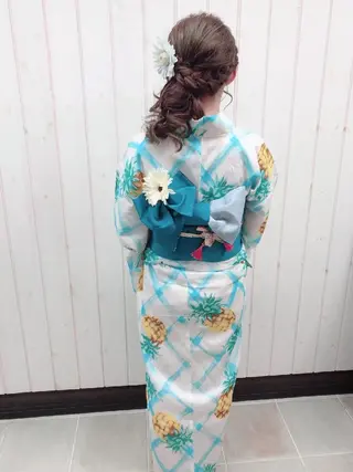 ミディアム ヘアメイク/着付 AYAKAのヘアスタイル