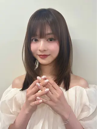 カラー 🍑透明感艶カラー 🍑/momoのヘアスタイル