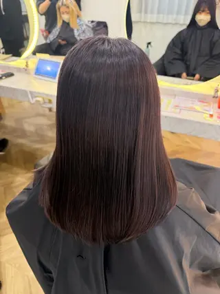 セミロング 小林 美月  透明感カラーのヘアスタイル