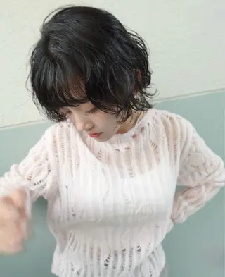 ショート パーマ 3rd Avenue . / Reco.le所属・守屋 瞳子のヘアスタイル