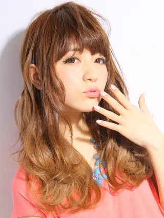 ロング カラー 髪質改善 カラー専門店のヘアスタイル