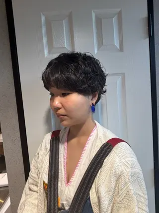 ショート パーマ/カット /まなきのヘアスタイル