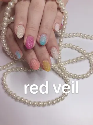 ミディアム ネイル 長さ出し専門 nynaのネイルデザイン