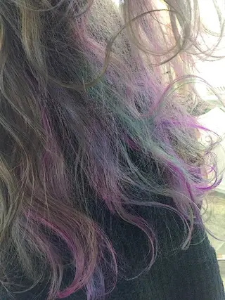 ロング カラー パーマ ヘアアレンジ ✨ハイクオリティ✨ 山本香也のヘアスタイル