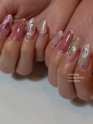 ネイル なんば堀江/育爪施術 ニュアンス✻Kaphのネイルデザイン