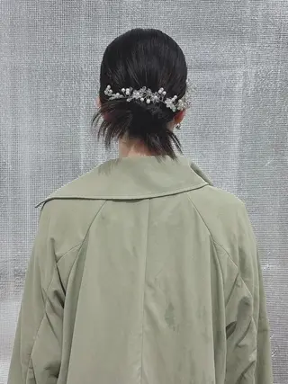 ロング カラー ヘアアレンジ LIP 大阪本店 エクステ 堀谷和孝のヘアスタイル