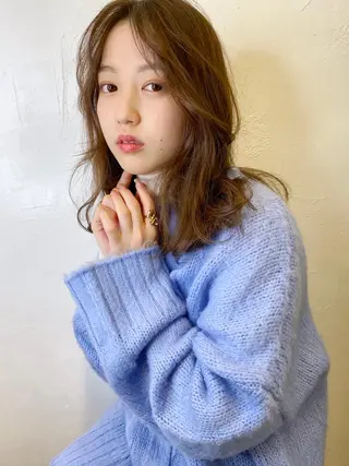 セミロング カラー パーマ 🥣 hashi 🛋️のヘアスタイル