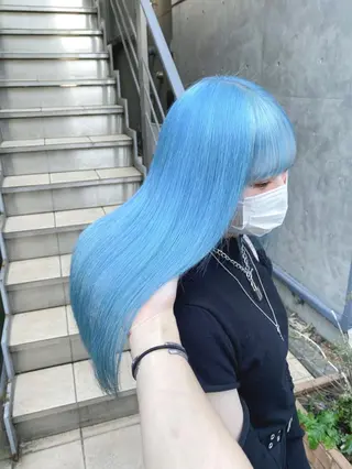 ロング カラー パーマ ヘアアレンジ メンズ キッズ ネイル マツエク・マツパ アイブロウ ハイトーン/ピンク 💗モモ໒꒱のヘアスタイル