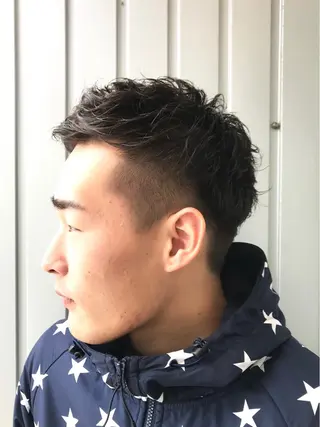 パーマ メンズ 髙橋 かすみのヘアスタイル