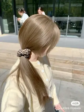 ロング カラー パーマ ヘアアレンジ メンズ 🥯縮毛/レイヤー/ ベージュヘア🥯のヘアスタイル