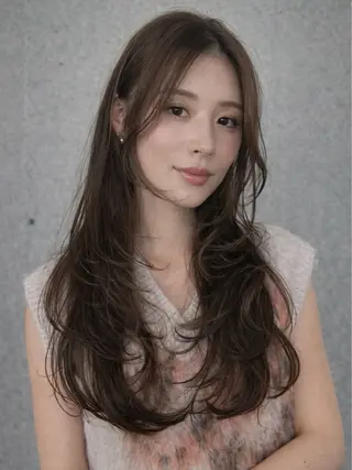 ロング 透明感カラー/恵比寿 /レイヤーカット大場のヘアスタイル