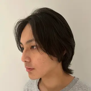 ミディアム メンズ 新潟メンズパーマ⚽️ 髙井　陽のヘアスタイル