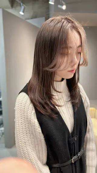 ミディアム 23°NADAUN所属・岐阜1番韓国ヘア/ 星羅/23°のヘアスタイル