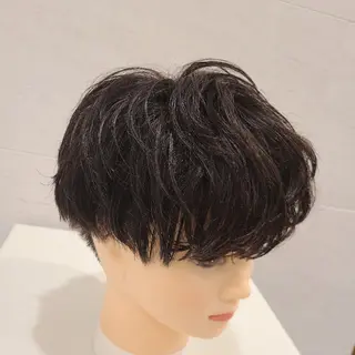 メンズ パーマ レナークソワン ちだしえりのヘアスタイル