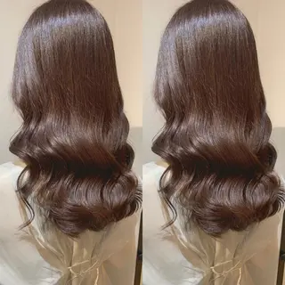 セミロング カラー 髪質改善特化 ミサワコウキのヘアスタイル