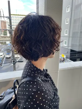 ショート パーマ Toiro 横浜所属・🎀レイヤー/パーマ カラー/ai🎀のヘアスタイル