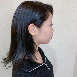 ミディアム カラー 韓国×巻ける髪質改善 💍maki💍のヘアスタイル