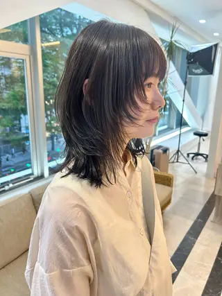 ミディアム カラー メンズヘア/レイヤー /ボブ山内春輝のヘアスタイル