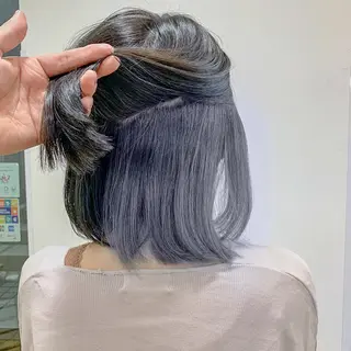 セミロング カラー 縮毛矯正/髪質改善 /韓国風　山川春輝のヘアスタイル